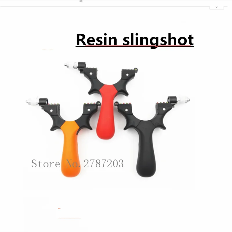 Slingshot Смола slingshot лазерный прицел высокоточная съемка с резиновой лентой для