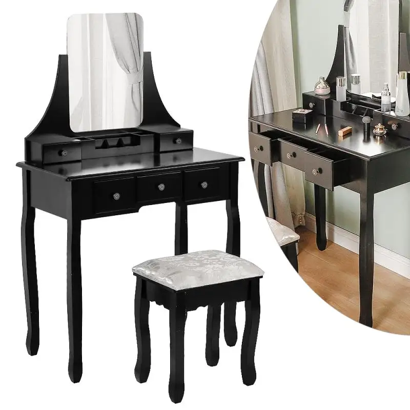 

Dressing Table With Mirror Multifunctional Dressing Table Ins Girls Bedroom Dressing Table Storage Cabinet Integrated HWC