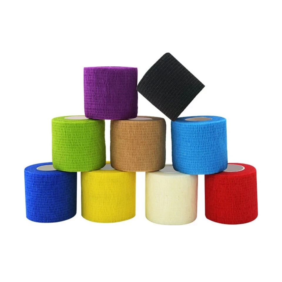 

Colorful Sport Self Adhesive Elastic Bandage Wrap Tape 4.5m Elastoplast For Knee Support Pads Finger Ankle Palm Shoulder