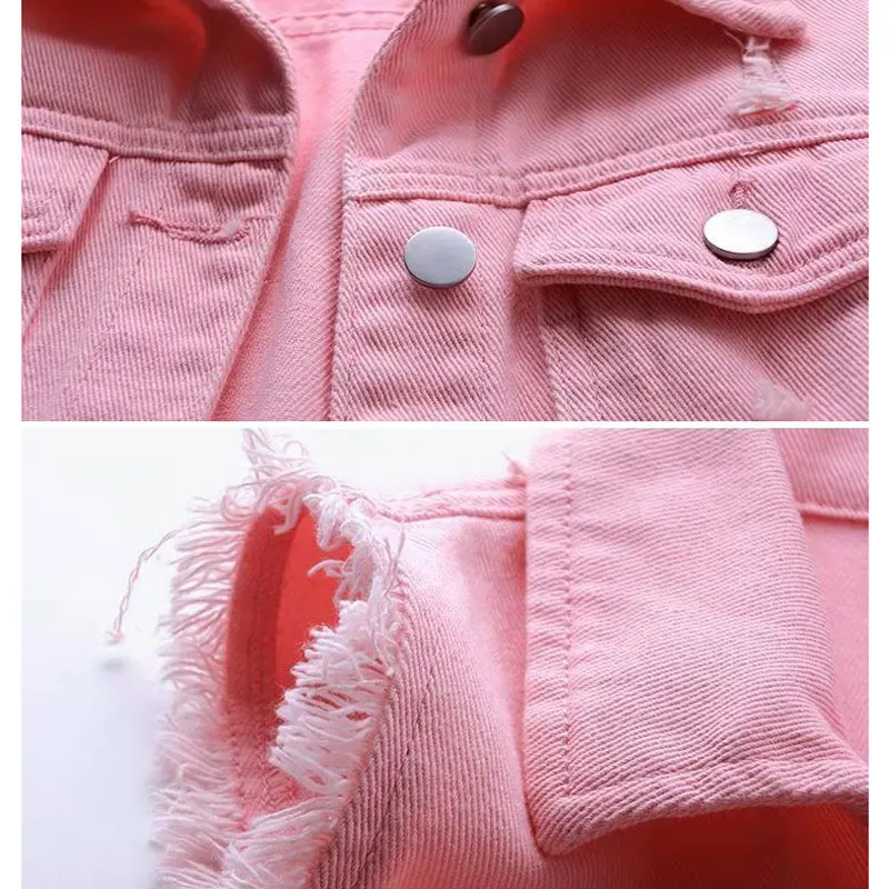 

Fashion Casual White Denim Jackets Korean Style All-Match Solid Color Sleevless Outerwear Summer Button Pocket Jean Vest Female