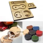 Японское стальное лезвие, штампованный стальной дырокол, пресс-форма для мешков для монет, деревянные штампы для кожаного ремесла