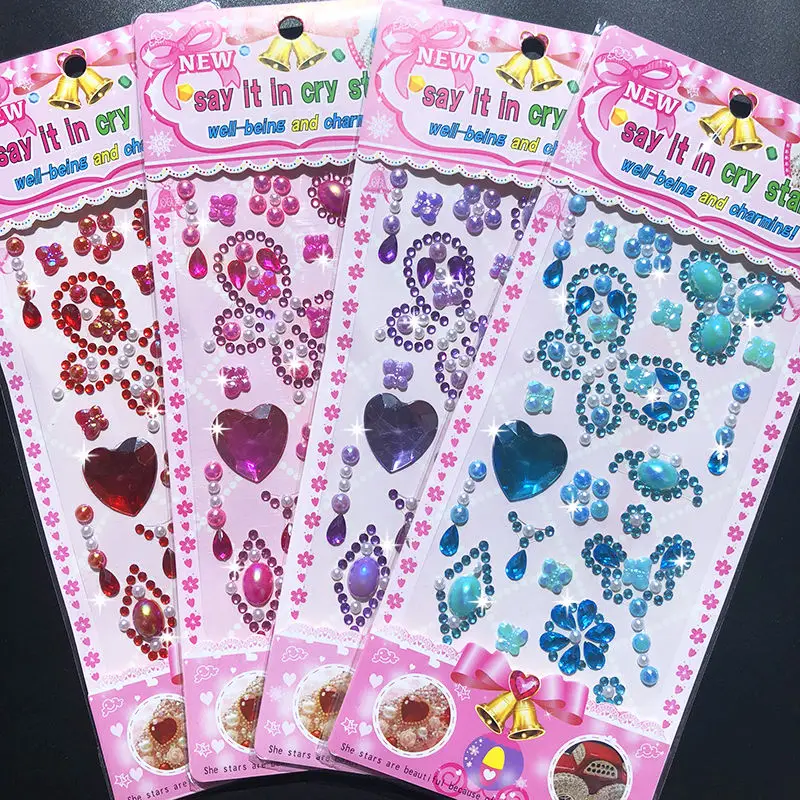 Детский макияж сценическое шоу мультфильм Драгоценные камни маленькая паста