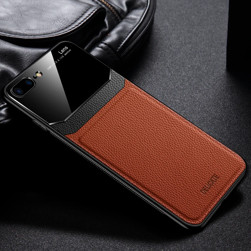 Brown Тонкий кожаный чехол с зернистой поверхностью для Xiaomi mi 9 9T Pro Кожаный Мягкий ТПУ силиконовый чехол s On Xio mi Red mi Note 8T 8 Pro 7 8a K20 K30 Coque - Цвет: Brown