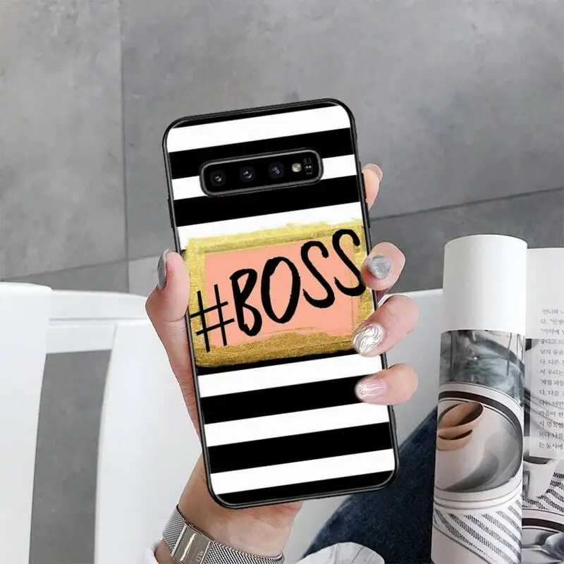 

Boss Girl Lady Phone Case For Samsung Galaxy S10 Plus S10E S21 S20 UlTRA S7 S8 S9 Plus S10lite S20 plus