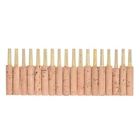ammoon 18pcs pack oboe reeds staple tubes parts 47mm with plastic case woodwind instrument accessories