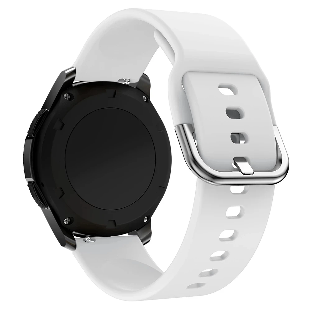 Ремешок для Samsung Galaxy Watch active 2 40 мм/Garmin Vivoactive 4 4S 3 /Forerunner 158 245 подарок 2s силиконовый