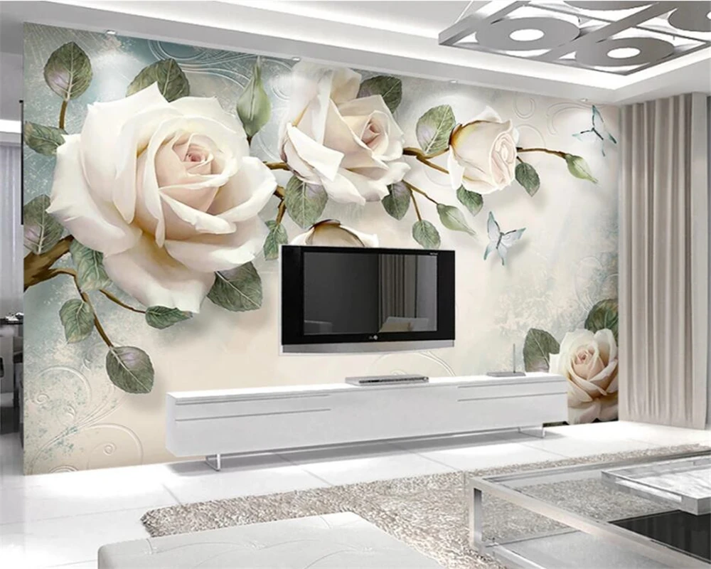 

beibehang Custom photo wallpaper 3D European jewelry flower living room bedroom TV background wall mural wallpaper wall 3D
