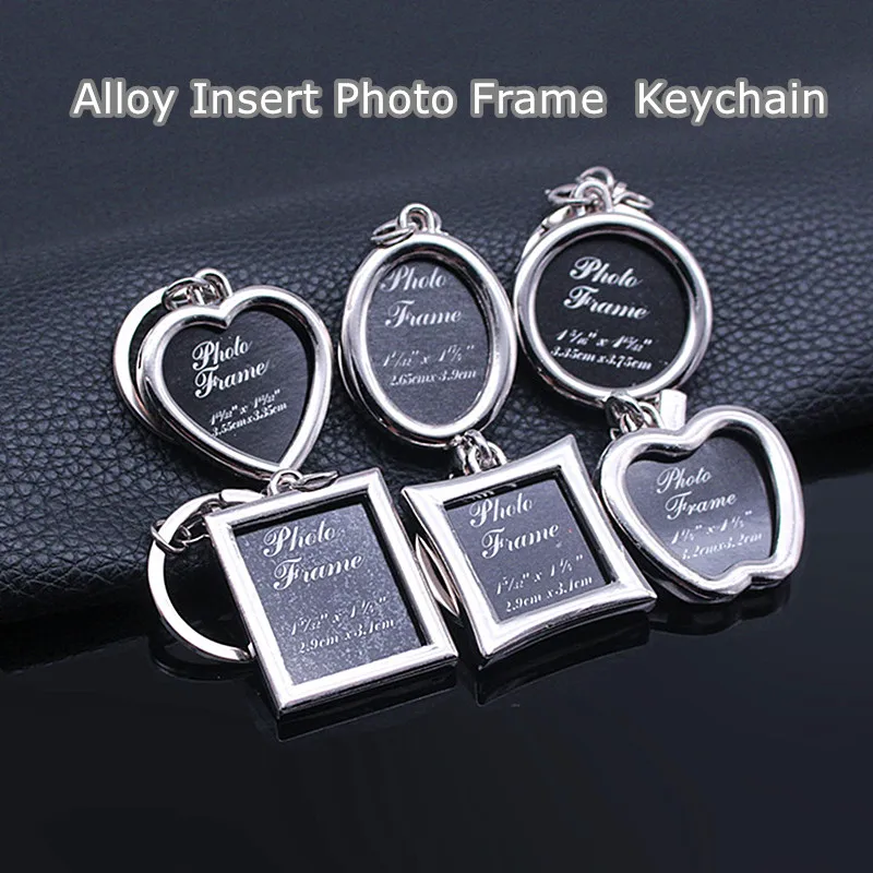 1 шт. брелок для ключей с фоторамкой из сплава|Брелоки| |