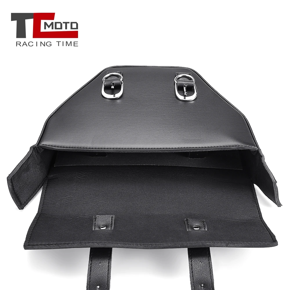 Универсальная черная мотоциклетная сумка TCMOTO кожаная для хранения инструментов