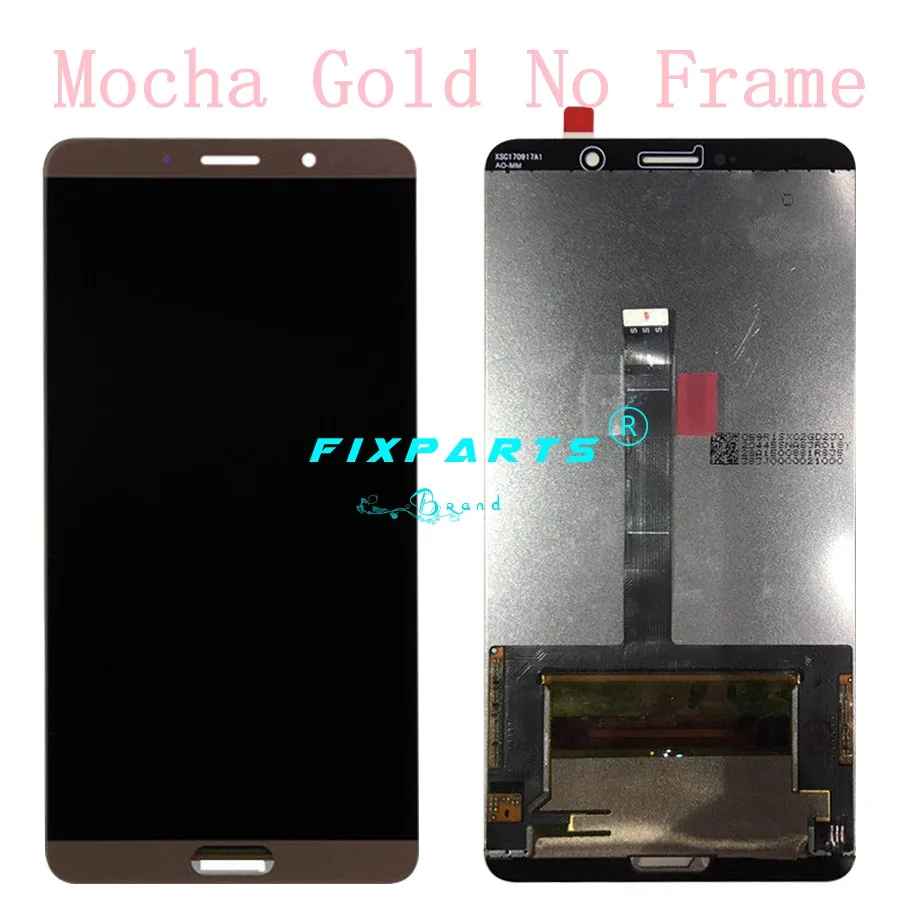 Mocha Gold No Frame Huawei mate 10 ЖК-дисплей кодирующий преобразователь сенсорного экрана в сборе для huawei mate 10 lcd mate 10 ALP L09 L29 замена экрана - Цвет: Mocha Gold No Frame