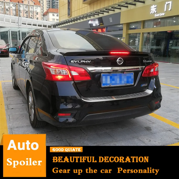 Спойлер для 2012-2018 Nissan Sentra SYLPHY с стоп-сигналами из АБС-пластика заднего крыла