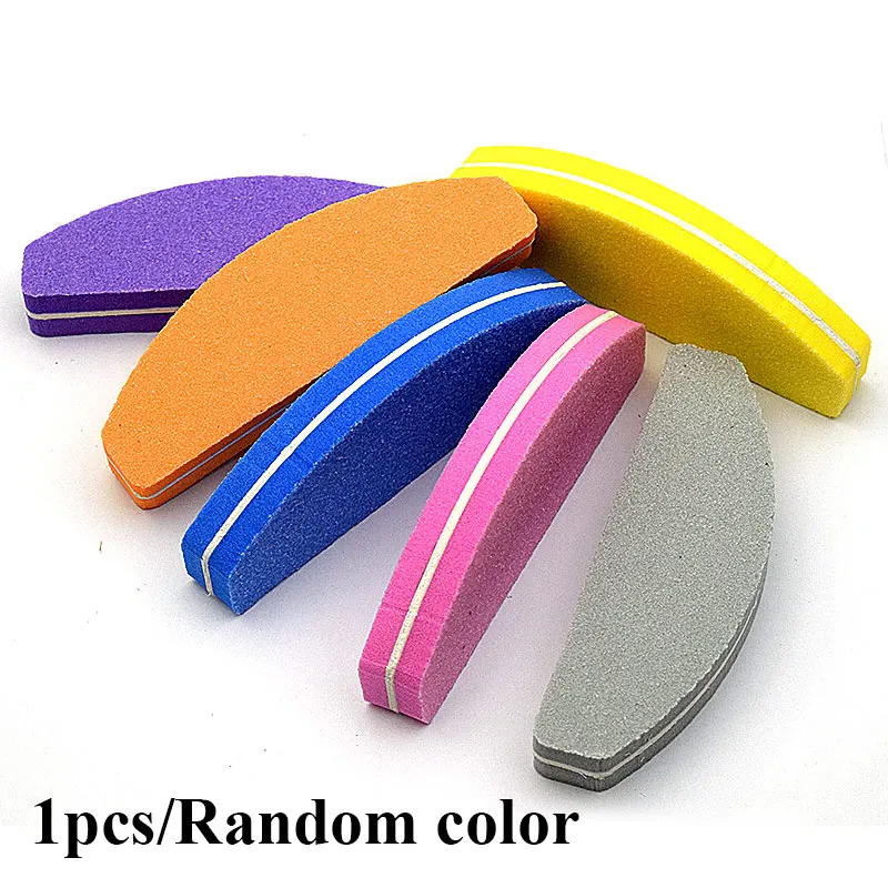 10pcs/ pack 100/180 Grit Nail Files Washable Double-Side Emery Board Nail Buffering Files Salon Manicure Tools Nail Buffer Hot