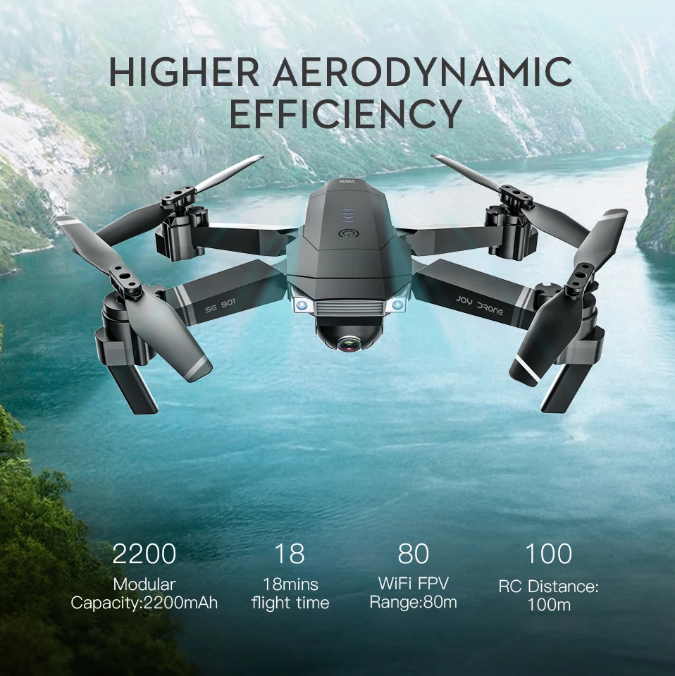 Дрон Радиоуправляемый SG901 SG907 с GPS HD камерой 4K/1080P Wi Fi FPV|Радиоуправляемые