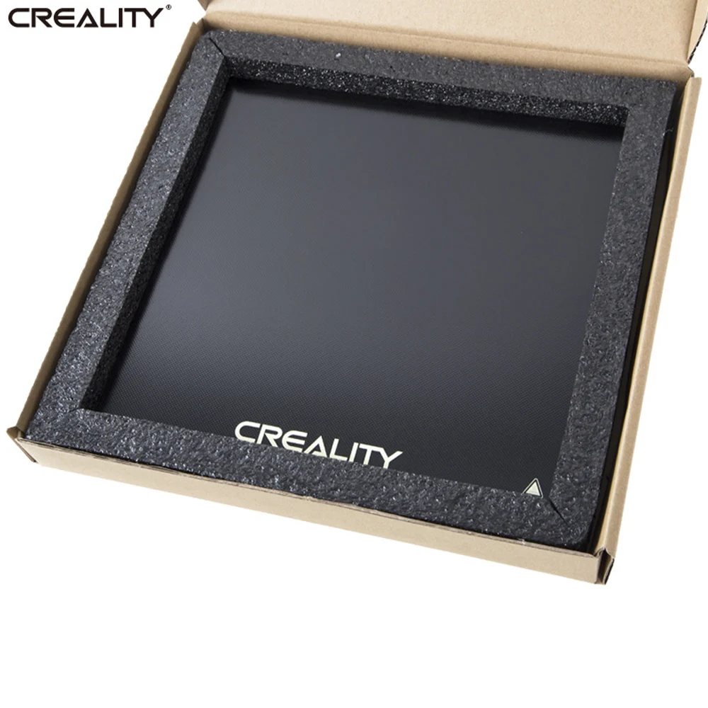 

CREALITY 3D Printer Glass Bed Carbon Crystal Silicon Printer Platform Heated Bed Build Surface Glass Plate for Ender 3