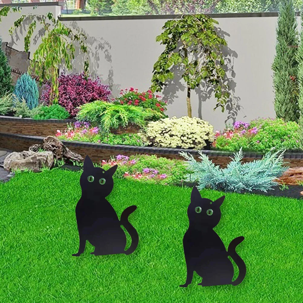 

Garden Pests Stop Cat Shape Nuisance Control Spike Repel Rid Decoration Deterrent Repellent Scarer Cat Statue Metal Supplies