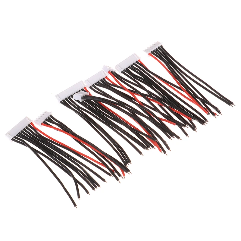 

5Pcs 2-10P LiPo Battery Balance Charger Cable Wire 22AWG JST-XH Balancer Cable