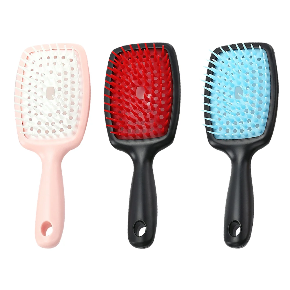 

Долбления гребень сухой мокрой двойного расслабиться щетка для массажа головы салон DIY парикмахерские сухой мокрой двойного отдыха головы ...