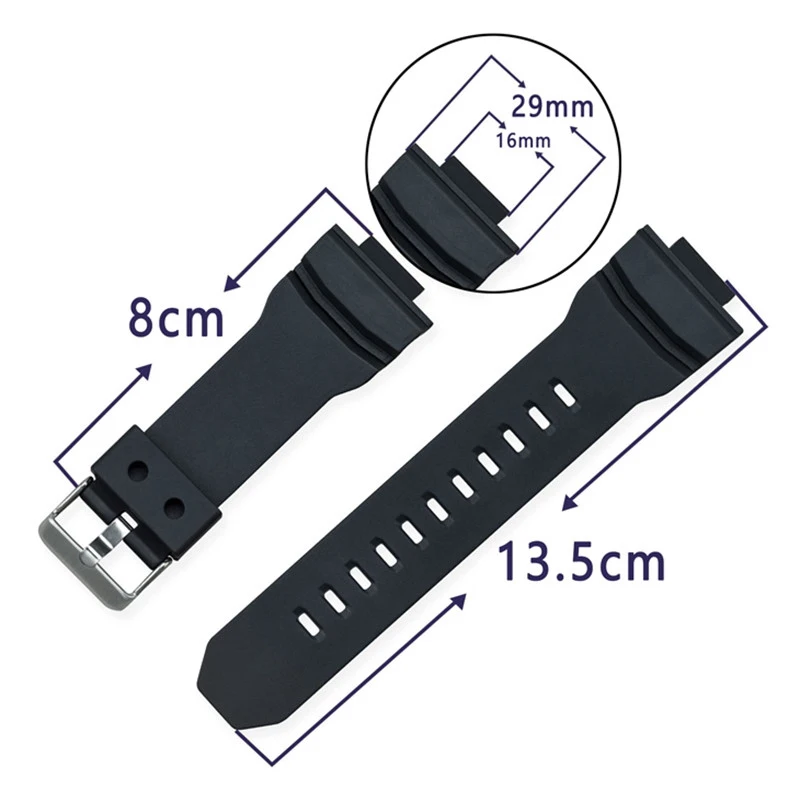 Мягкий ремешок из ТПУ для Casio g shock GA 150/200/201/300/310/GLX аксессуары наручных