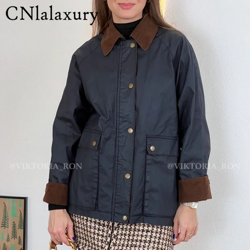 

CNlalaxury 2022 куртки женские Ретро шикарные женские пальто свободные плотные теплые Верхняя одежда винтажные Harajuku новые зимние женские пальто