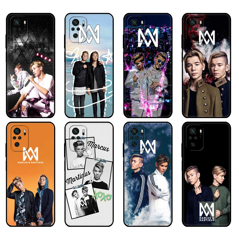 Черный чехол из ТПУ для Xiaomi Redmi 9T, чехол для Redmi Note 9T Note 10 Pro, чехол Маркус и Мартинус