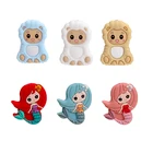 Бусины силиконовые для прорезывателя зубов, для новорожденных, 5 шт.