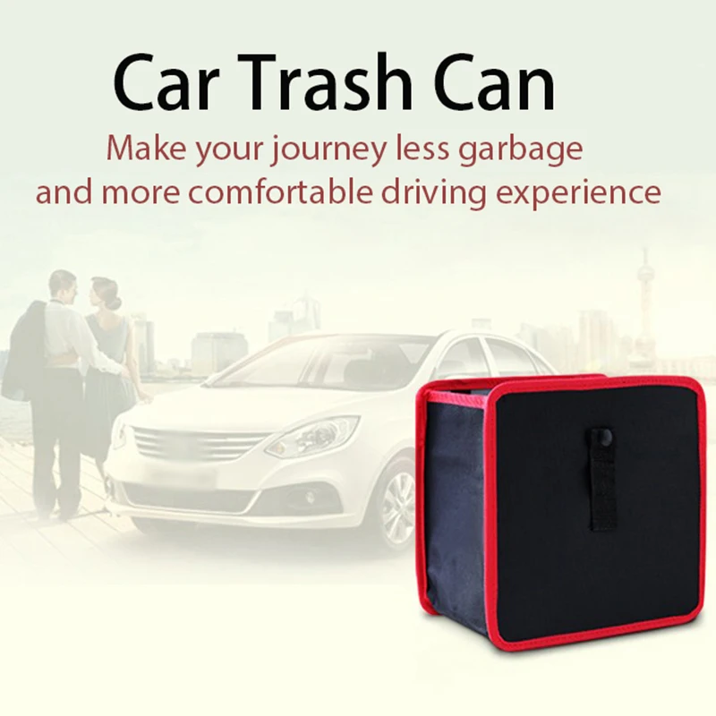 Портативная Автомобильная мусорная корзина подвесная сумка для хранения на