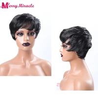 short synthetic wigs for black women black brown blonde ginger red white hair afro wigs natural wave synthetic hair wigs