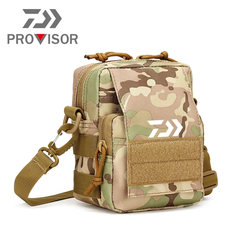 

Камуфляжная Водонепроницаемая поясная сумка Daiwa для спорта на открытом воздухе, рыбалки, Мужская камуфляжная тактическая поясная сумка для...
