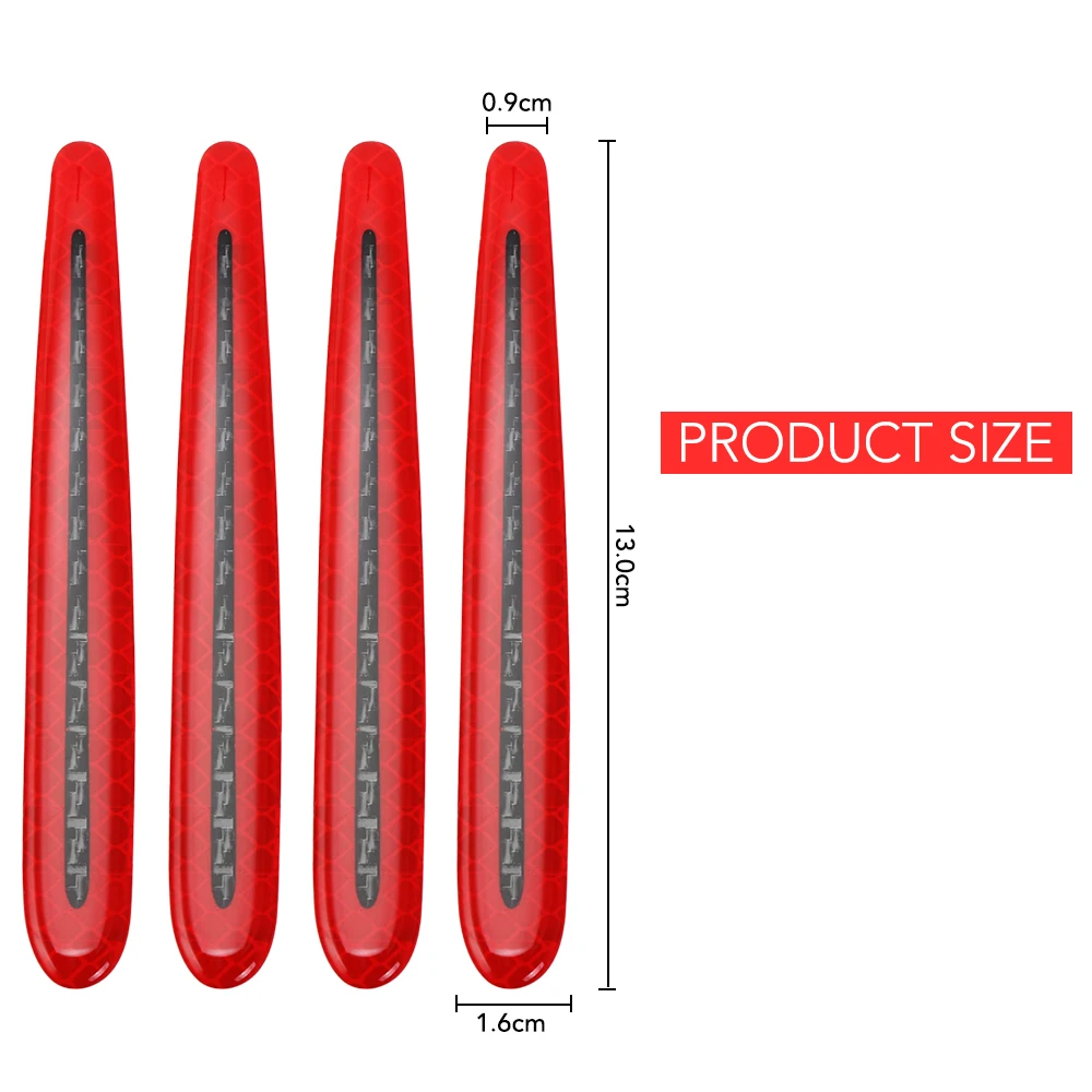 Car Door handle Sticker Decal Warning Reflective Tape for Seat Leon Ibiza cupra Altea vw passat b5 b6 golf skoda octavia | Автомобили и