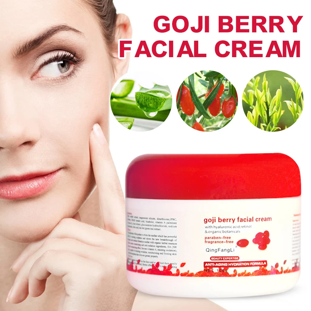 Facial Lycium Barbarum Cream Skin Moisturizer Water Oil Balance Face Anti-Aging Cream Eye Bags Moisturizer Facial Care Shipping