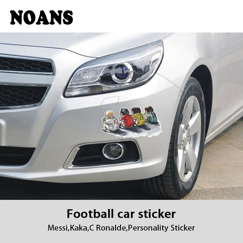 Наклейка с рисунком футболиста в стиле карикатуры для автомобиля NOANS для Opel corsa d zafira b Suzuki grand vitara Peugeot 407 208 508 и т. д.