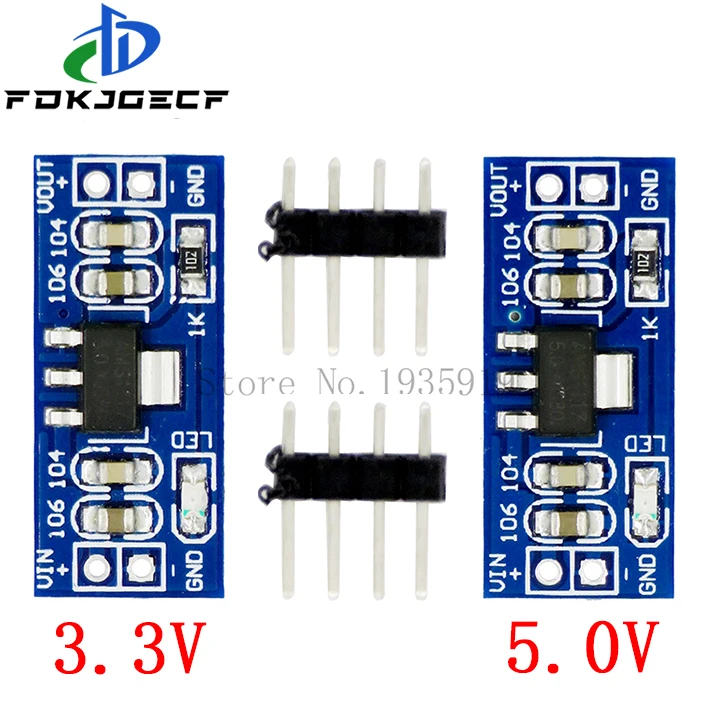 AMS1117 LM1117 SMD DC-DC Step Down Buck Converter Power Supply Module DC-DC 4.5V-7V to 3.3V 5.0V for Arduino bluetooth