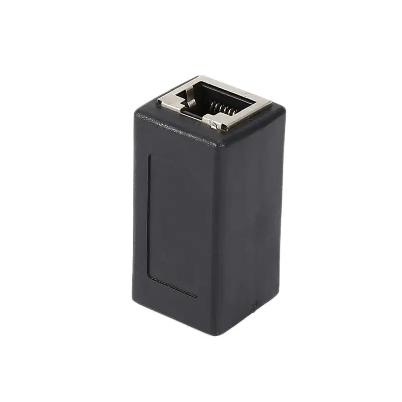 

RJ45 Ethernet Extender Connector Adapter Network Extension for Ethernet Cable Female to Female Dual Cable Joiner Coupler