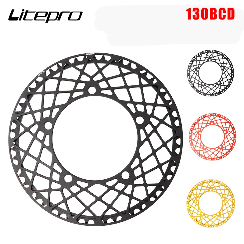 

Litepro Faltrad Kette Rad 130BCD Spinne kettenповт 53T 56T 58T, алюминиевый корпус с ЧПУ