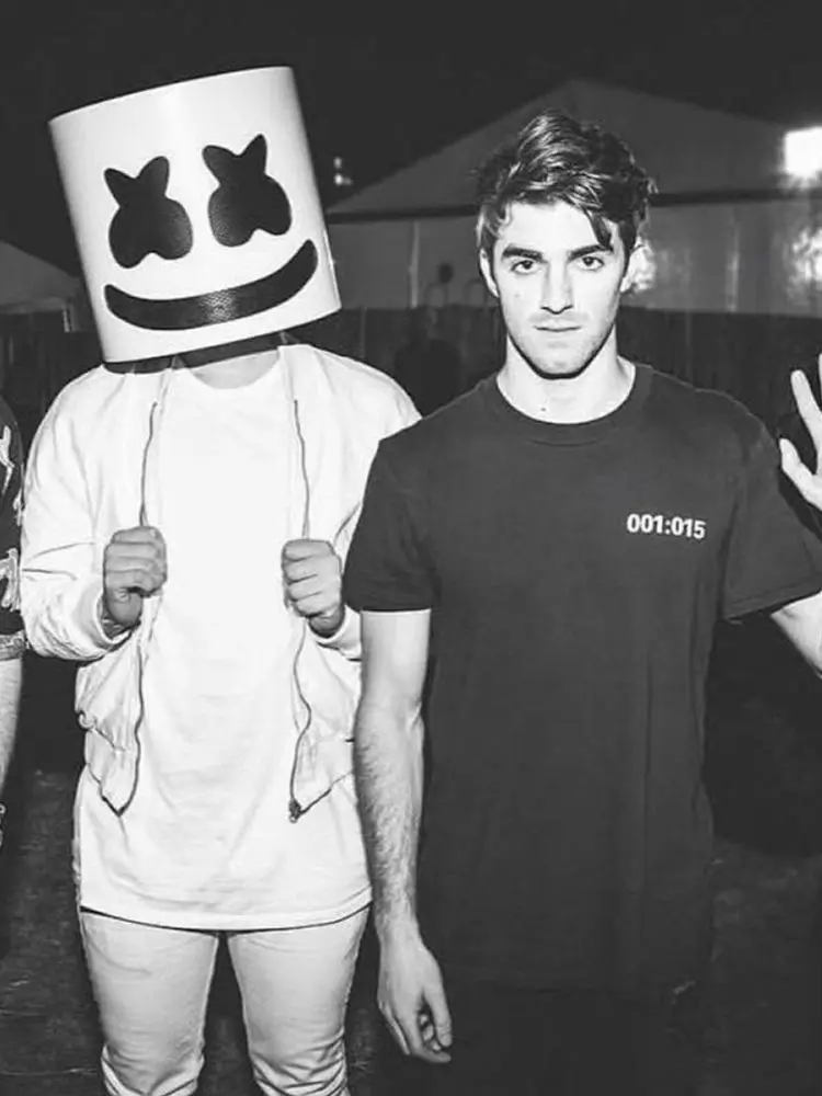 Masks & Eye Masks Accessories DJ Marshmello Mask Hard Plastic Helmet