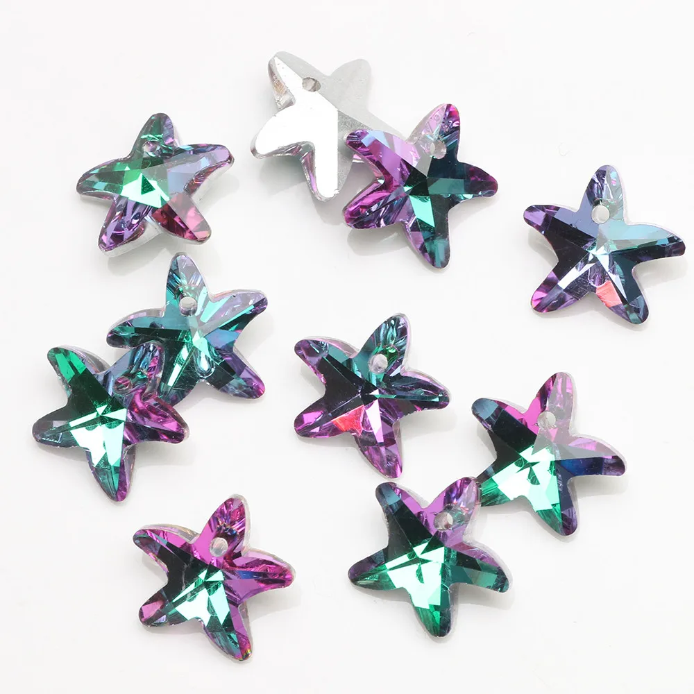 20 шт. стеклянные бусины ZHUBI с пятиконечной звездой 14 мм|lot rhinestone|lot lotcrystal lot |