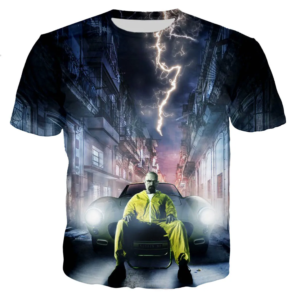 

2021 New 3D Printing TV Series Men And Women Fashion Cool Casual Style Streetwear Large Size T-Shirt