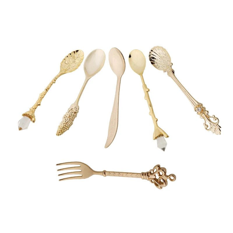 6 шт./компл. Винтаж Королевский Стиль Кухня обеденный бар бронзовая резная