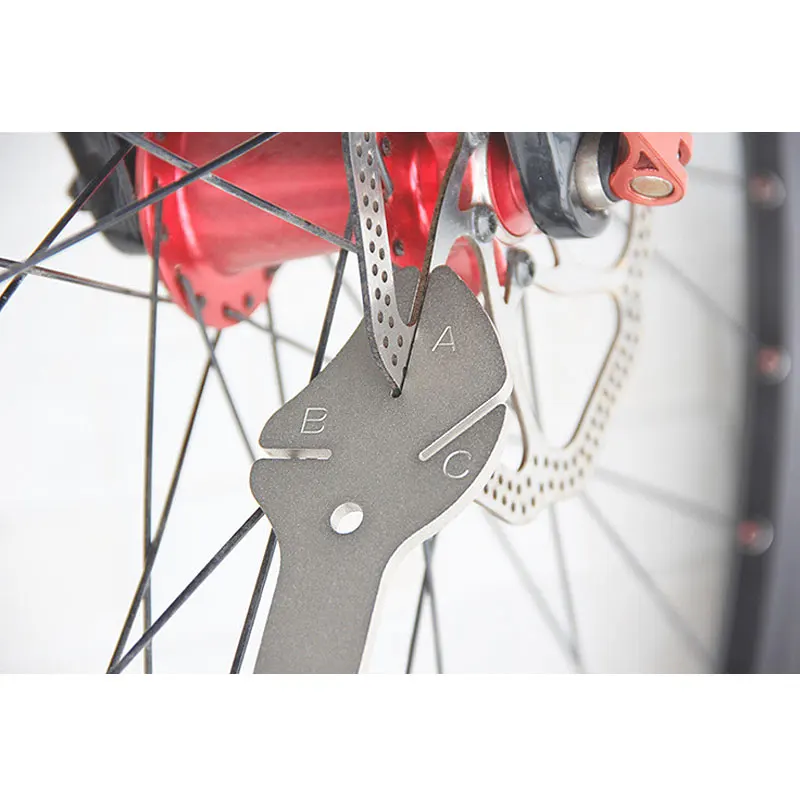 BIKEHAND Bicycle Brake Disc Adjustor Bike Disk Tray Correction Tool Cycle Rotors Tuning Wrench Repair Service Items | Спорт и