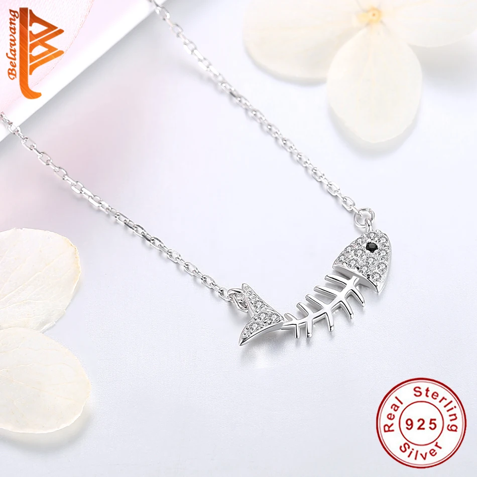 Ожерелье женское из серебра 925 пробы с фианитом | Украшения и аксессуары