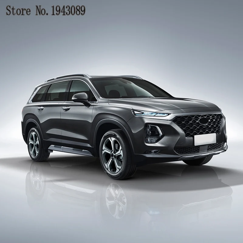 Для hyundai Santafe Santa fe ABS Хром Передняя фара Крышка лампы отделка передних фар век 2 шт аксессуары