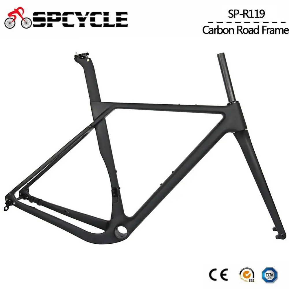 700C карбоновая рама для дорожного велосипеда гравия дисковый тормоз внутренний