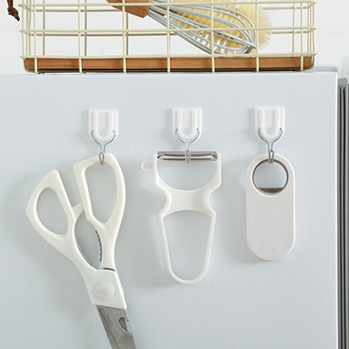 Самоклеящиеся Настенные Крючки 6 шт. не оставляют следов пластиковые прочные