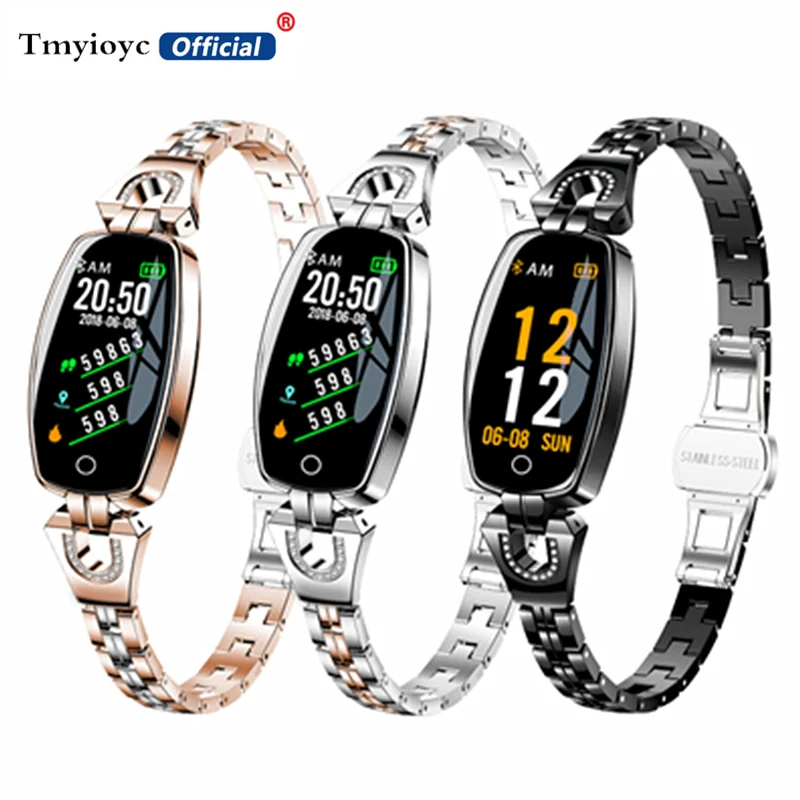 H8 Fitness Bracelet Sport Smart Watch Waterproof Heart Rate Monitoring Bluetooth For iOS Android Smartwatch Women Girl Gift