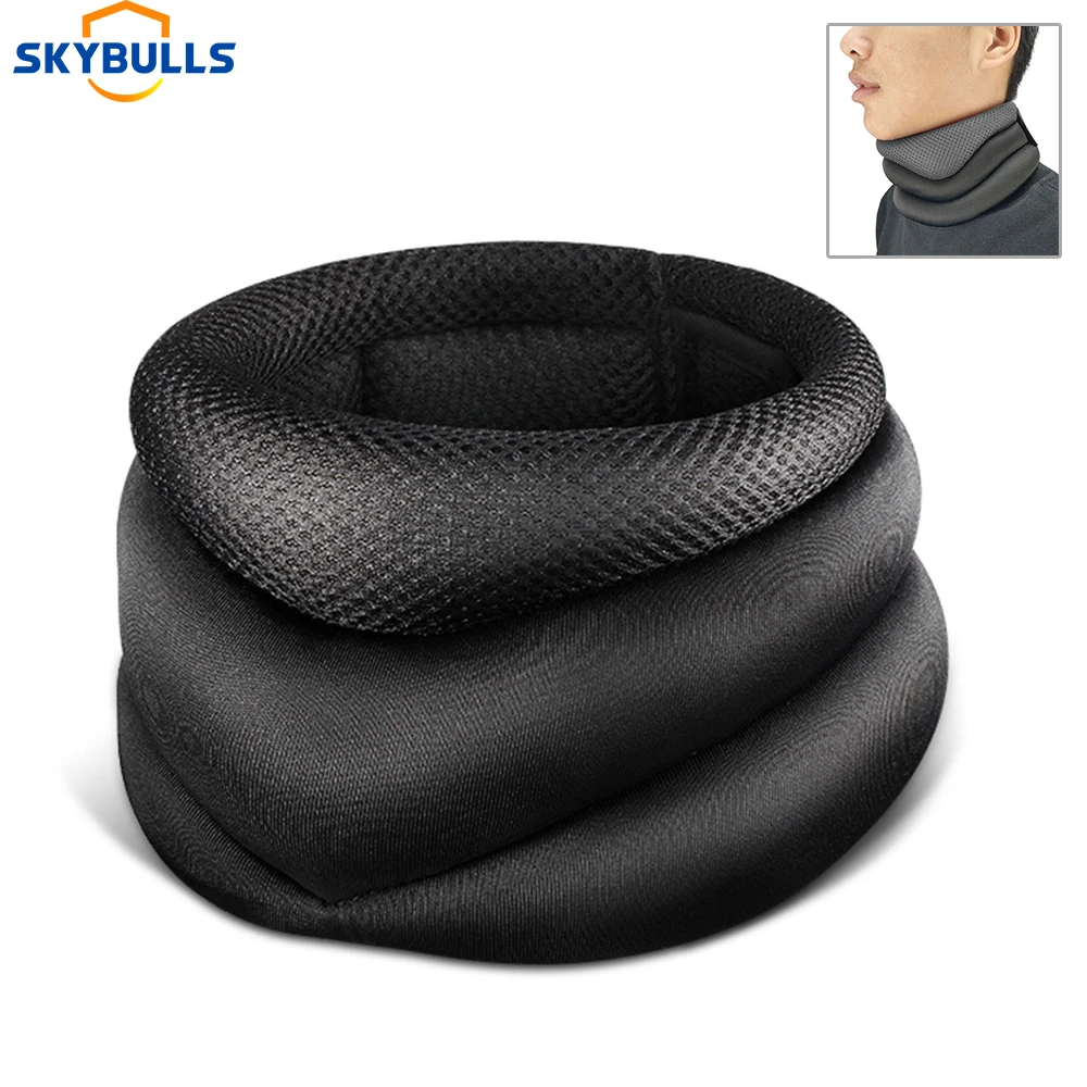 Skybulls 1 шт. защита для поддержки шеи шейный Тяговый воротник для спорта Корректор осанки шеи Пояс Массажер для релаксации позвоночника