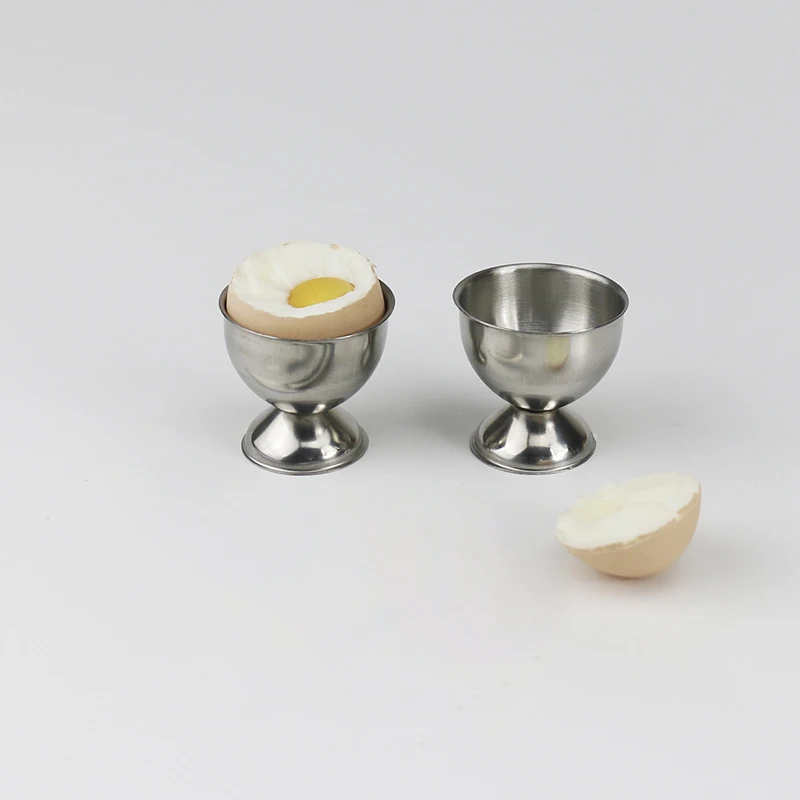 

Egg Cup,Egg Tray Stainless Steel Soft Boiled Egg Cups Holder Stand Dishwasher Safe (4 Packs)