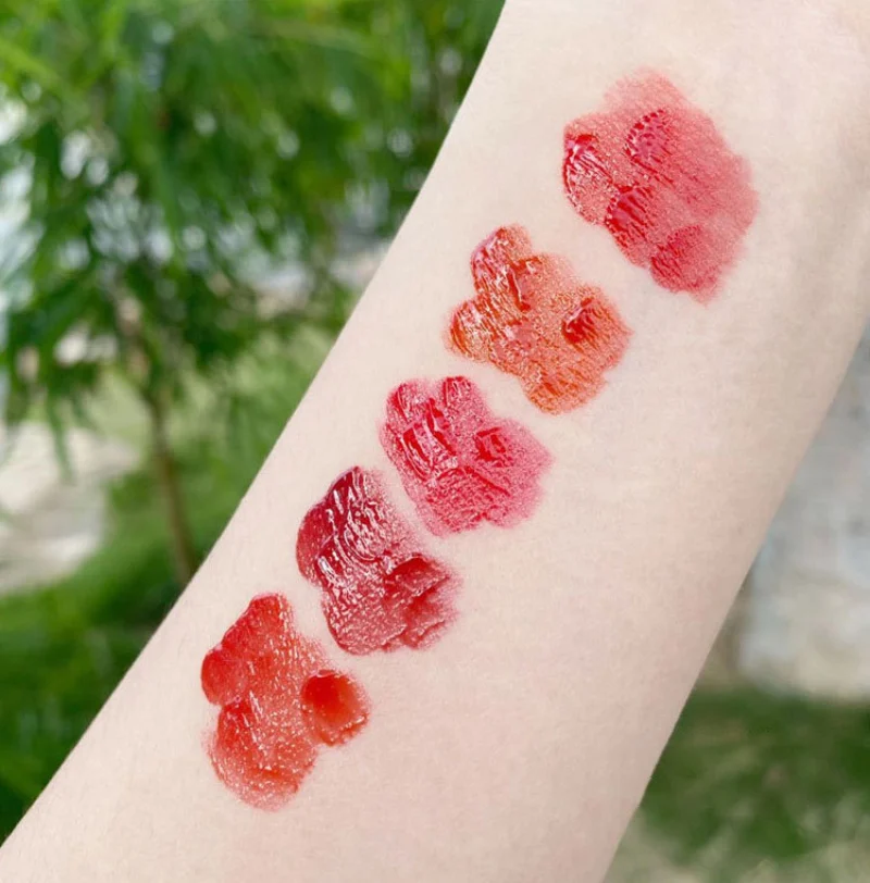 2/5 оттенок жидкая помада набор губ глянцевый блеск для легко окрашивать Желейный