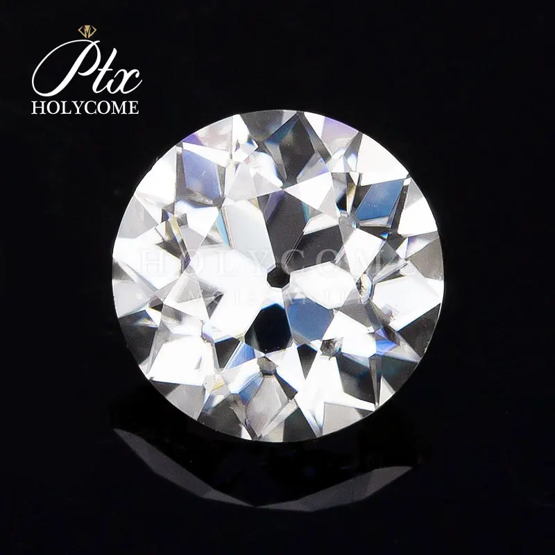 

Custom 8MM Round OEC European Cut D color FL Moissanite Diamond Tester Jewlery Making GRA Certificate Own Moisanite Factory