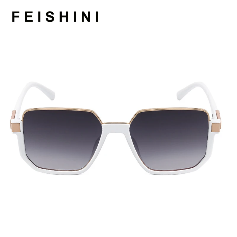 

FEISHINI Brand Metal Frame Butterfly Women Sunglasses Unisex Brand Design Fashion Trendy Sunglass Female UVB Gradient