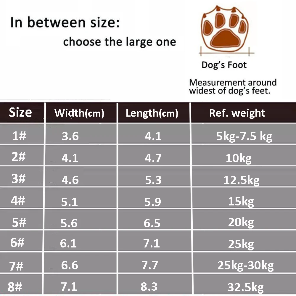 

Pet Dog Shoes For Sports Mountain Wearable For Pets PVC Soles Waterproof Reflective Dog Boots Perfect for Small Medium Large Dog